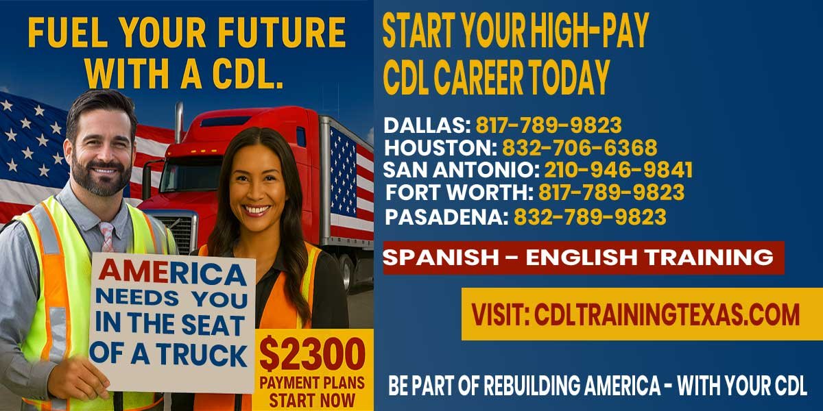 cdl school sugar land texas CDL School Sugar Land Texas - $2,300 CDL training with payment plans. Hablamos Español. Weekend and bilingual classes available.