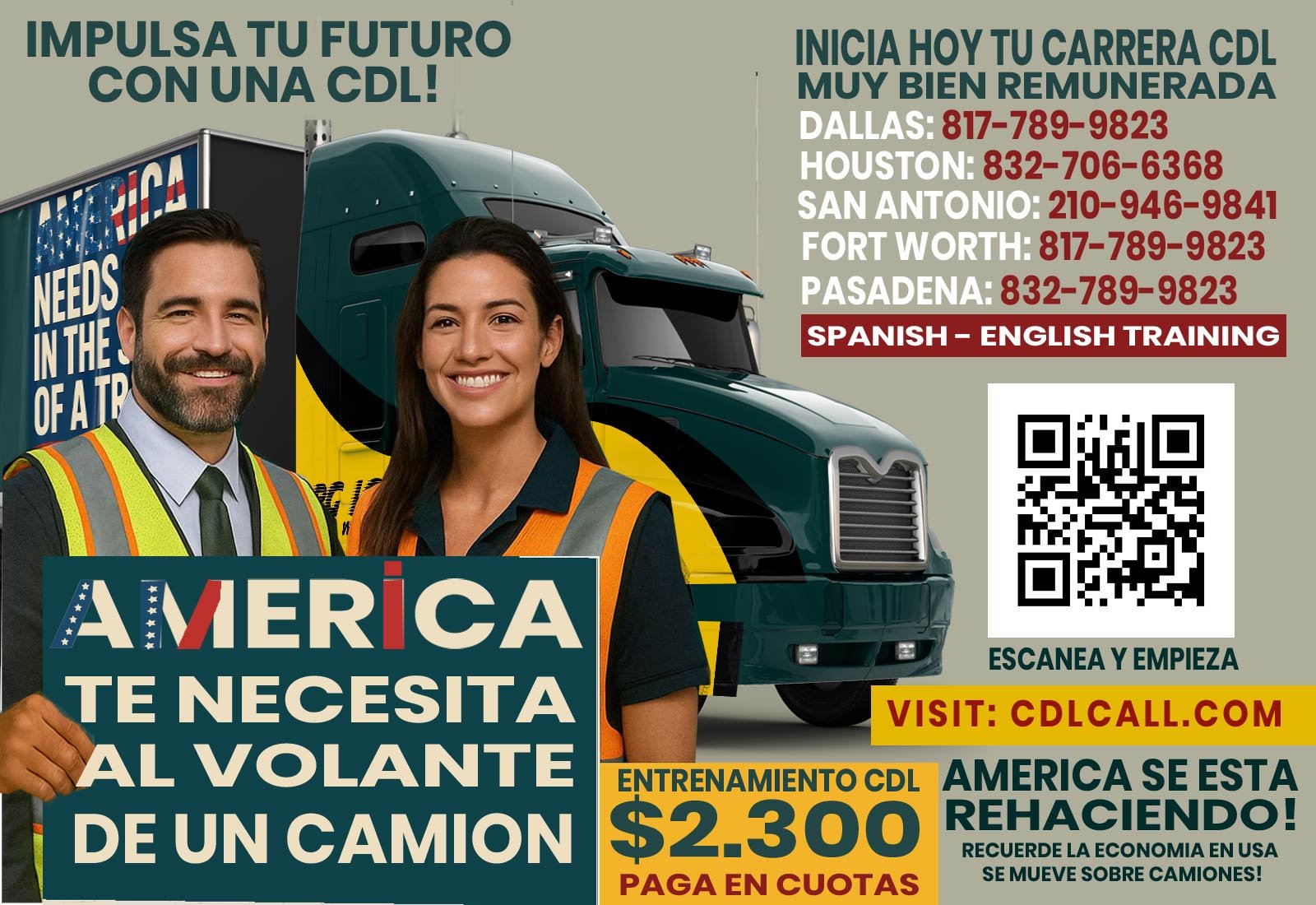 CDL Training College Station CDL Training College Station – Affordable truck driving school in Texas offering Class A CDL training in English and Spanish, flexible weekend classes, and easy payment plans starting at $2,300.